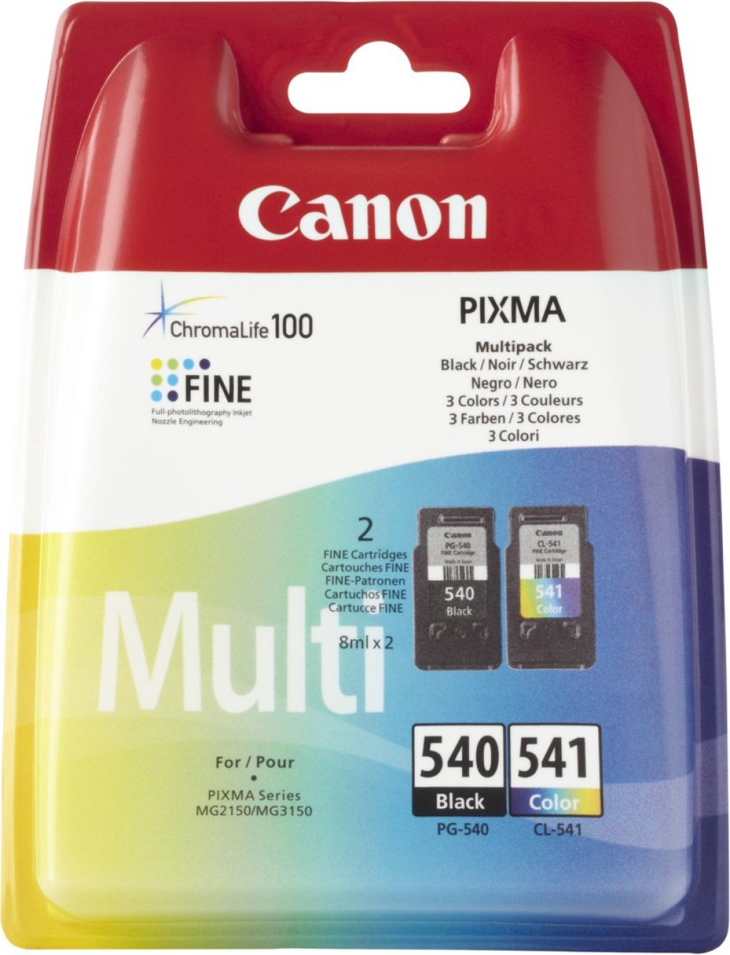 Picture of: CANON PG- / CL- Tinte schwarz und farbig Standardkapazität combopack  blister ohne Alarm